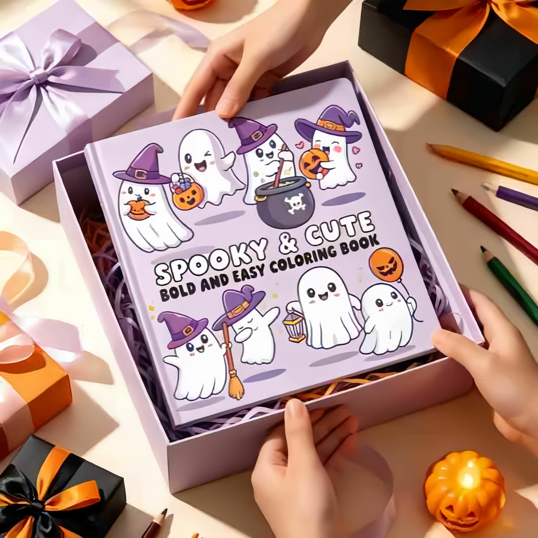Spooky & Cute Halloween Coloring Book