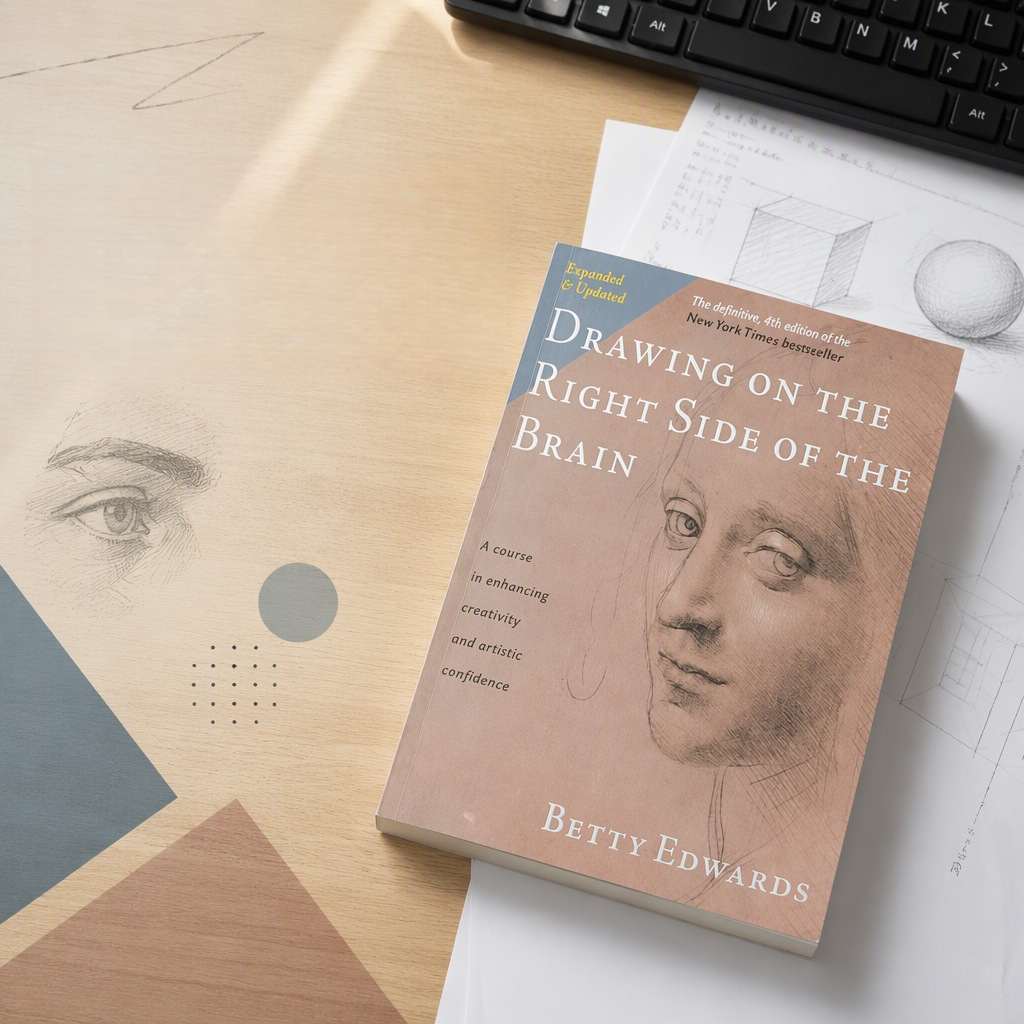Drawing on the Right Side of the Brain – Drawing Techniques & Creativity Guide by Betty Edwards