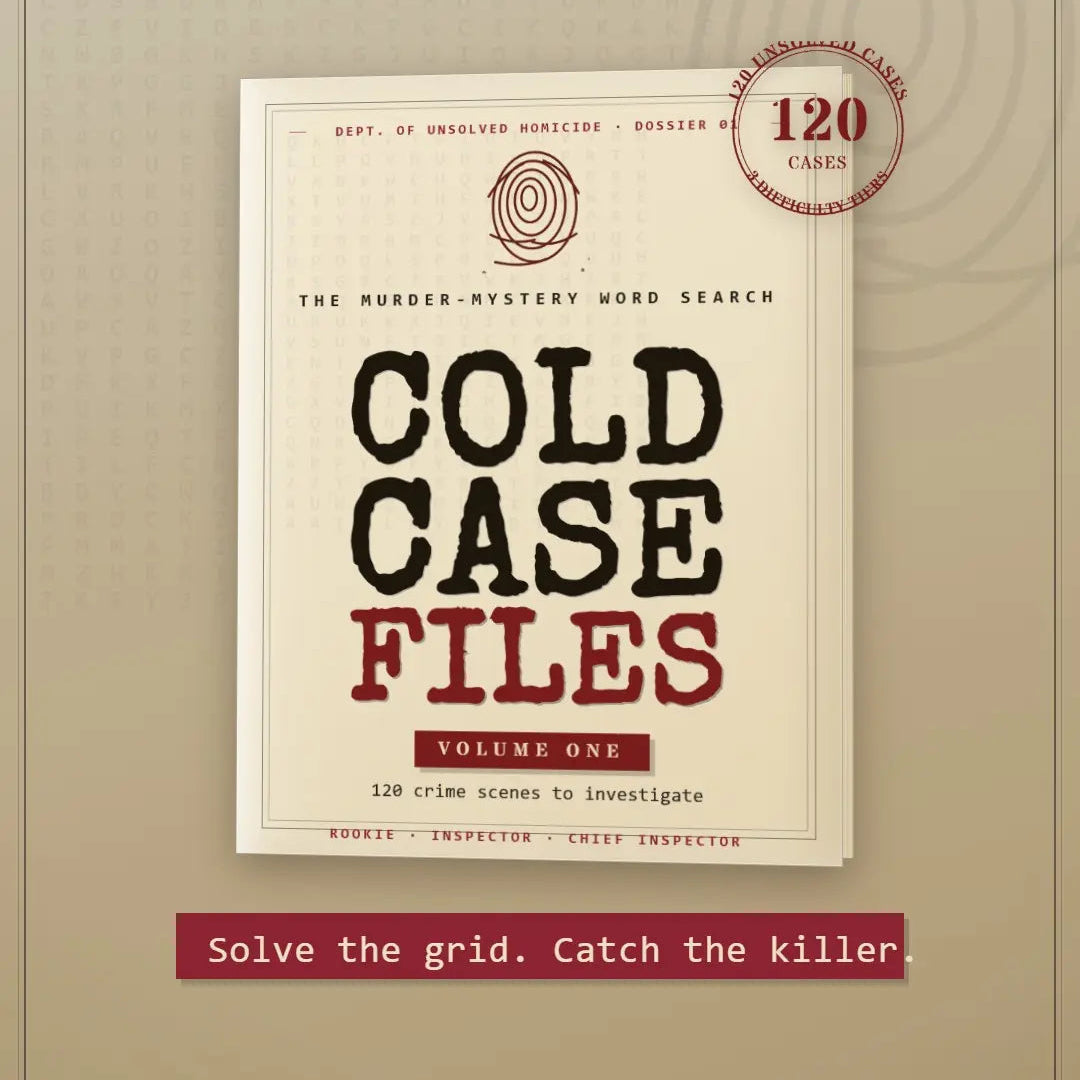 Cold Case Files: The Murder Mystery Word Search Puzzle Book